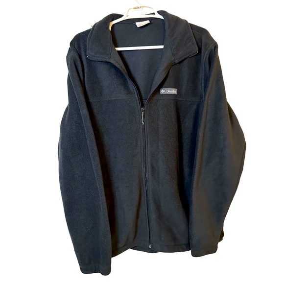 Columbia Charcoal Fleece Full Zip Jacket Large - Picture 1 of 8